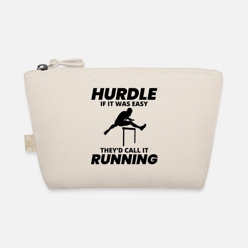 Hurdles Hurdling Hurdler Running Runner Athletes Organic Pouch