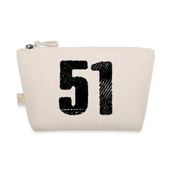 51 Zahl Trikot - Bio-Täschchen - Natur - Vorne