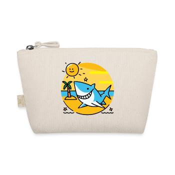Requin sur la plage se baigne au soleil - Trousse biologique - nature - Devant
