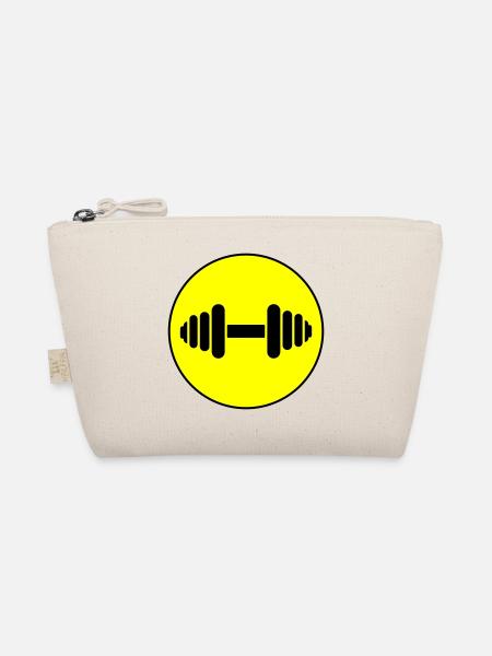 Dumbbell weights icon - Organic Pouch - nature - Front