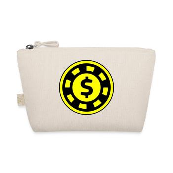 Poker Chip Circle - Organic Pouch - nature - Front