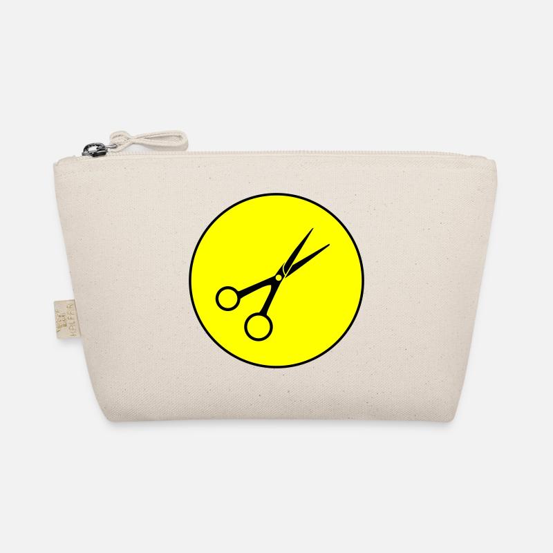 Scissors Barber Circle Organic Pouch