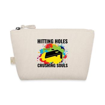 Cornhole Bean Bag Toss Outdoor Lawn Game Funny - Organic Pouch - nature - Front