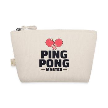 Ping Pong Master Tischtennis Trainer Paddelspieler - Bio-Täschchen - Natur - Vorne