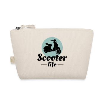 Scooter Rider Scootering Motorbike Moped Bike - Organic Pouch - nature - Front