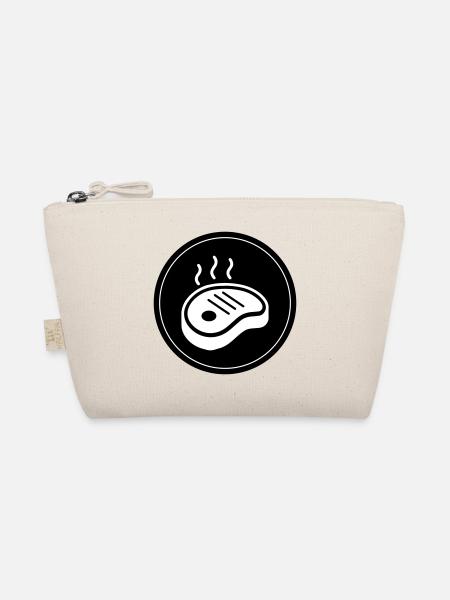 Steak icon circle - Organic Pouch - nature - Front