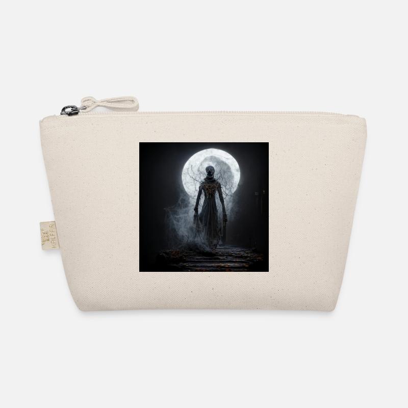 Halloween scary Witch full Moon Organic Pouch