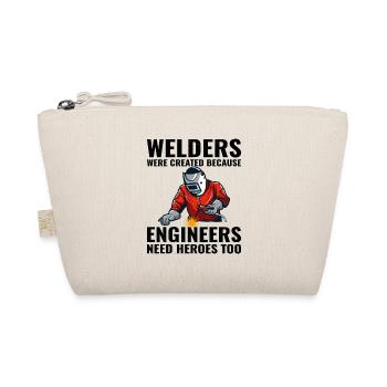 Welding Welder Metal Construction Ironworker Funny - Organic Pouch - nature - Front