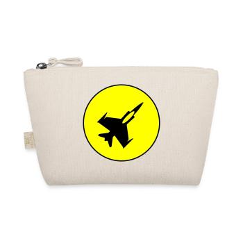 Flugzeug jet symbol - Bio-Täschchen - Natur - Vorne
