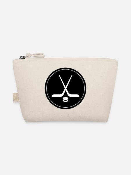 Eishockey Logo Symbol - Bio-Täschchen - Natur