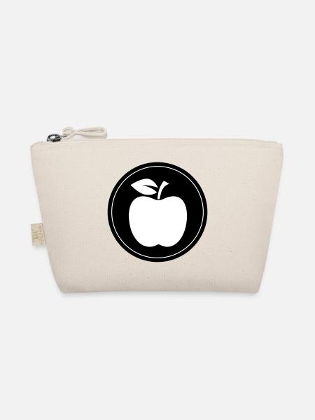 Apfel Symbol - Bio-Täschchen - Natur - Vorne