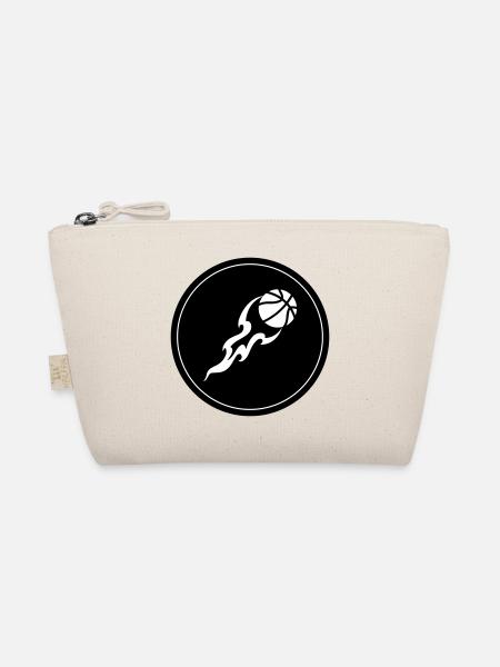 Basketball flame - Organic Pouch - nature - Front