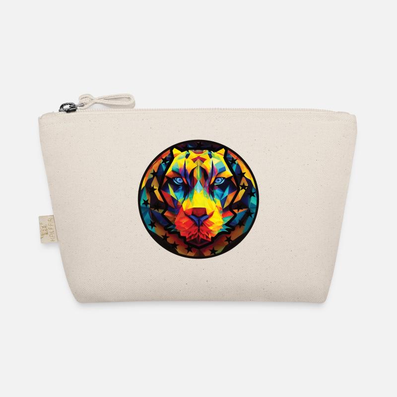 Tiger Polygon Big Cat Organic Pouch