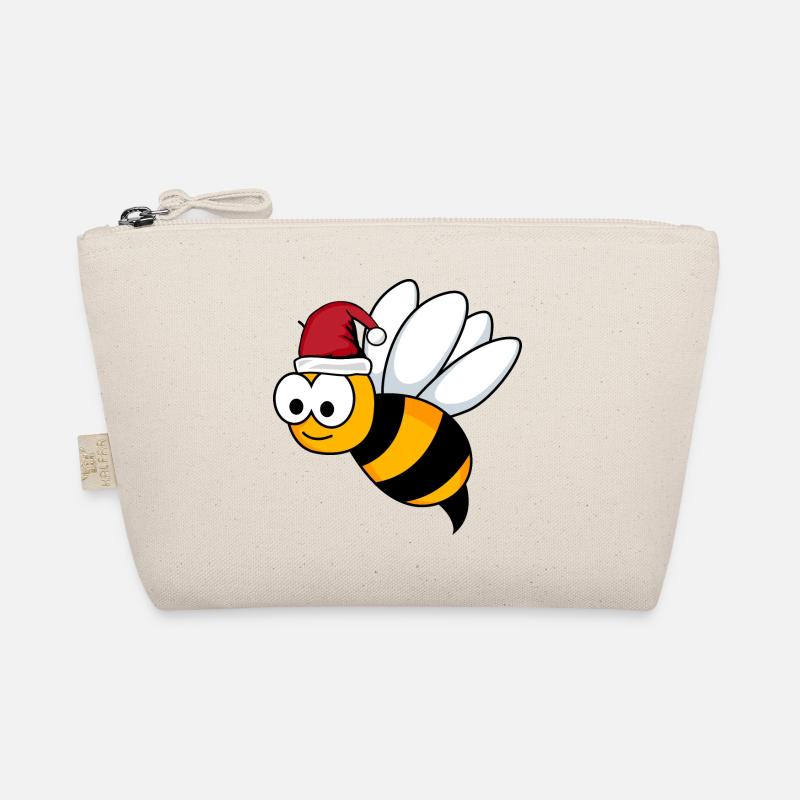 Honey Bee Comic Christmas Organic Pouch