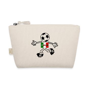 The footballer from Italy - Organic Pouch - nature - Front