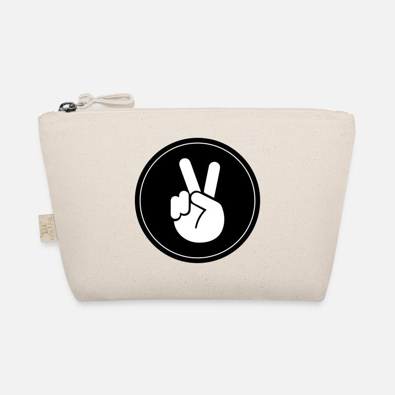 Hand Peace Circle Organic Pouch