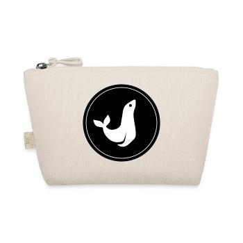 seal animal circle - Organic Pouch - nature - Front