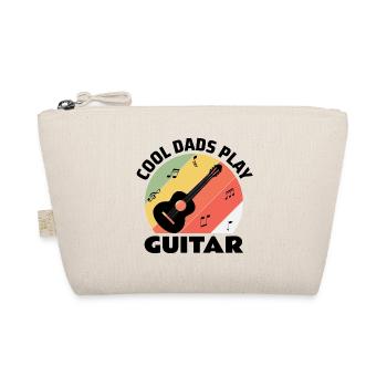 Acoustic Guitar Player Guitarist Dad Fathers day - Organic Pouch - nature - Front