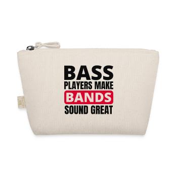 Bass Gitarrist Musik Musiker Bassist Funny - Bio-Täschchen - Natur - Vorne