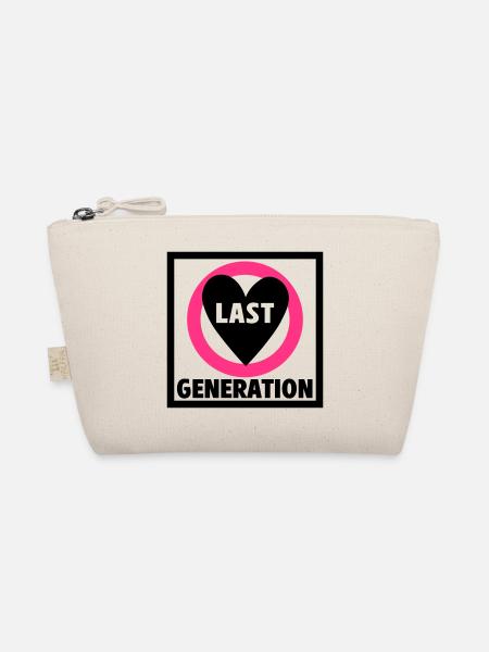 Letzte Generation | Farben änderbar - Bio-Täschchen - Natur