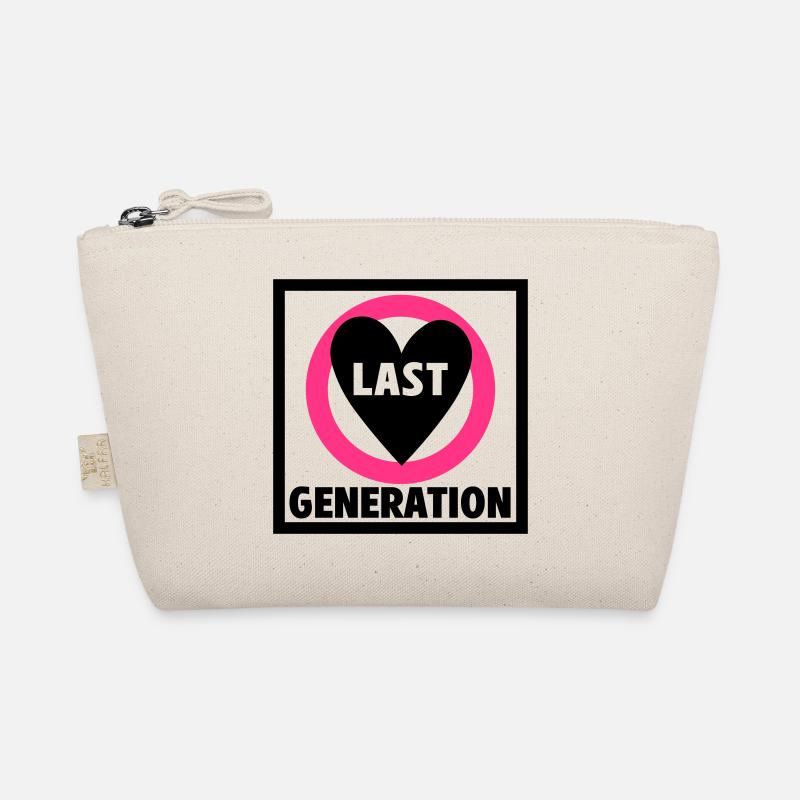 Letzte Generation | Farben änderbar - Bio-Täschchen - Natur