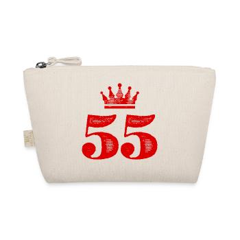 55 Zahl Krone - Bio-Täschchen - Natur - Vorne