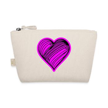 Symbole du cœur Amour - Trousse biologique - nature - Devant