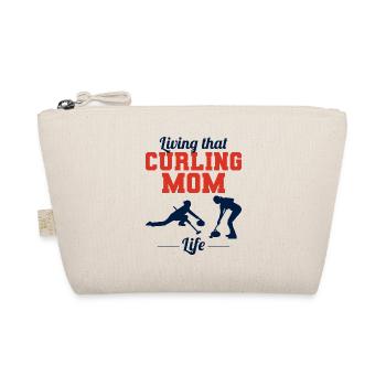 Curling Mom Winter Ice Sport Curler Mothers day - Organic Pouch - nature - Front