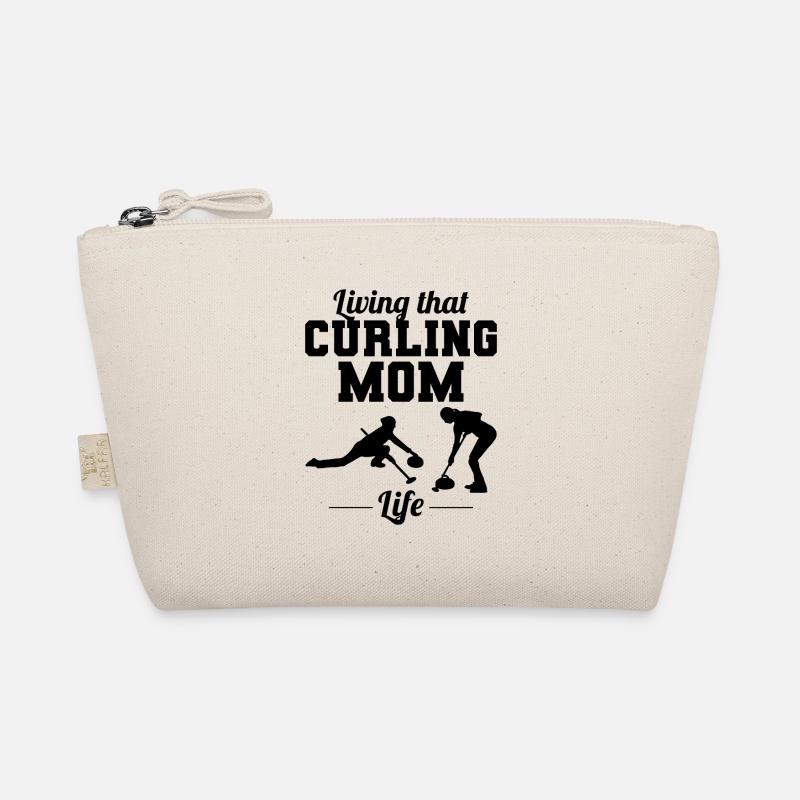 Curling Mama Winter Eissport Curler Muttertag Bio-Täschchen