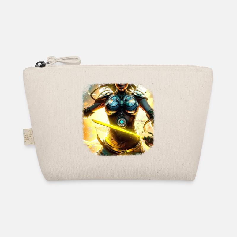 Gaming Heldin mit Schwert Bio-Täschchen