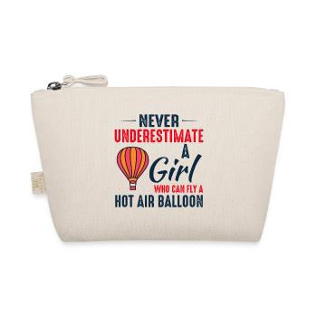 Hot Air Ballooning Hopper Balloon Ride Balloonist - Organic Pouch - nature - Front