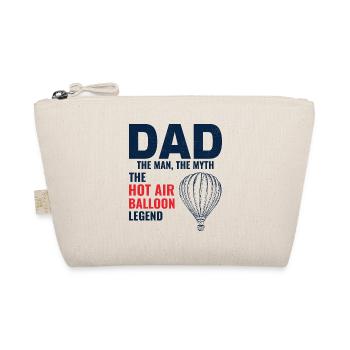 Hot Air Ballooning Hopper Balloon Dad Balloonist - Organic Pouch - nature - Front