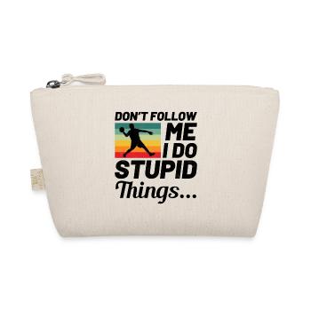 Dodgeball Player Coach Team Sports Funny - Organic Pouch - nature - Front