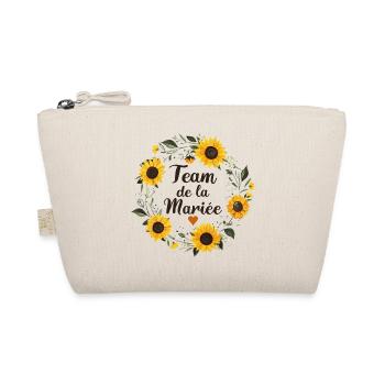 Mariage Femme EVJF Pour Copines Team Mariée - Trousse biologique - nature - Devant