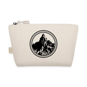 Berge Symbol Silhouette Kreis - Bio-Täschchen - Natur - Vorne