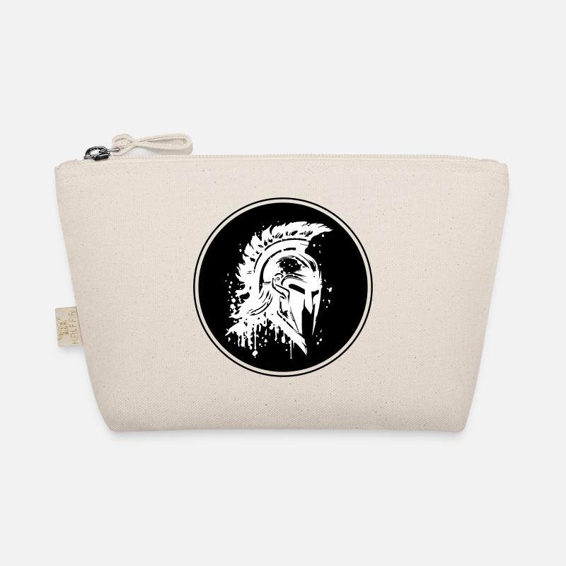 Spartan Helmet Gladiator Symbol Organic Pouch