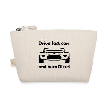 Racing cars and fast cars - Organic Pouch - nature - Front