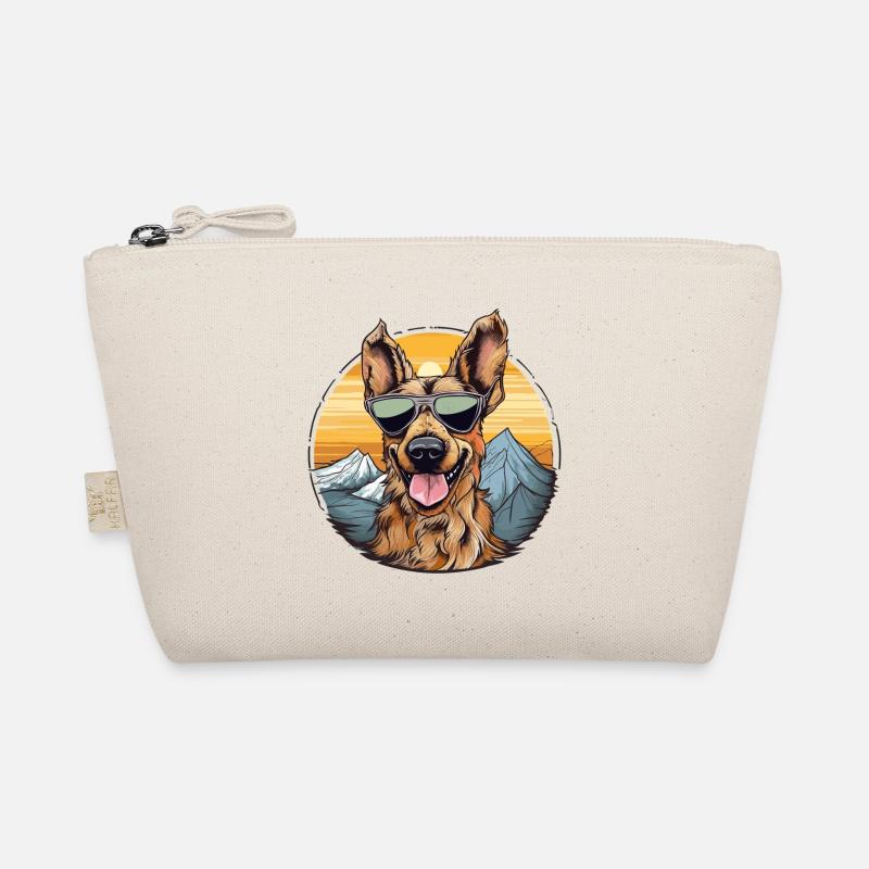 Cooler Hund mit Sonnenbrille Bio-Täschchen