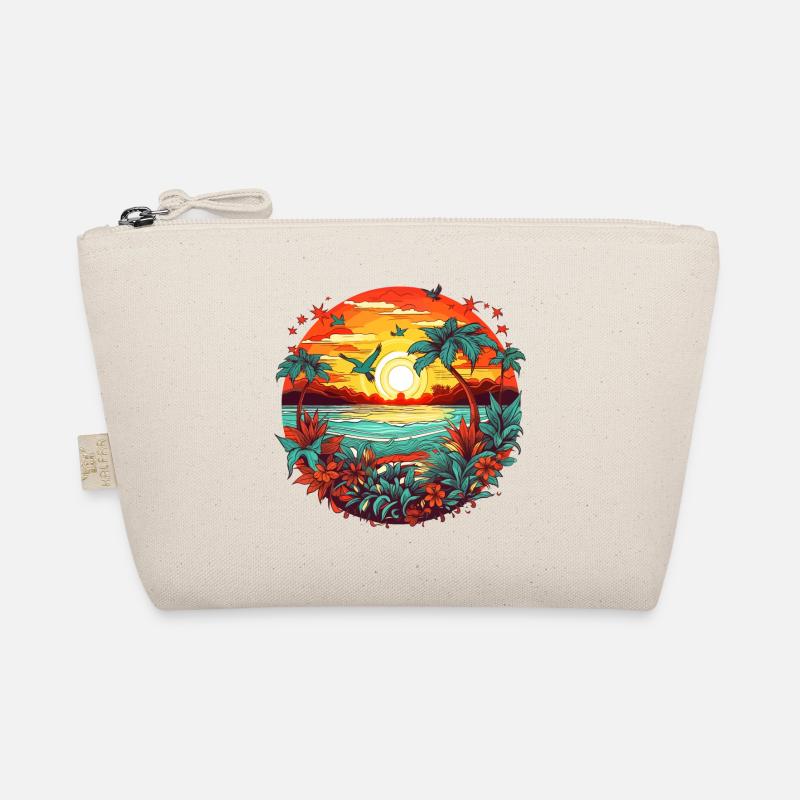 Summer Beach Sunset Organic Pouch