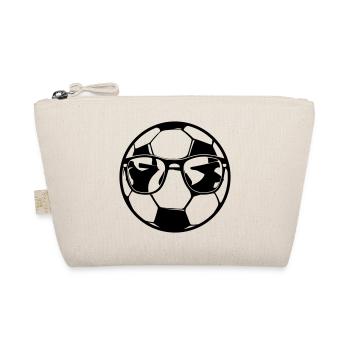 Fussball Cool Sport Symbol - Bio-Täschchen - Natur - Vorne