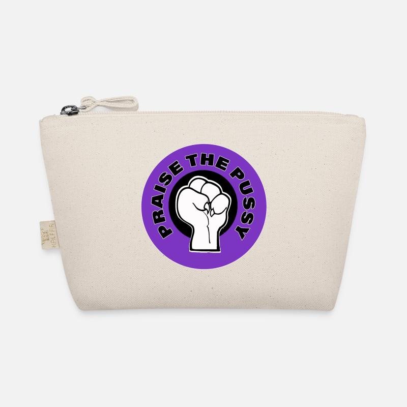 praise the pu§§y violett - Bio-Täschchen - Natur
