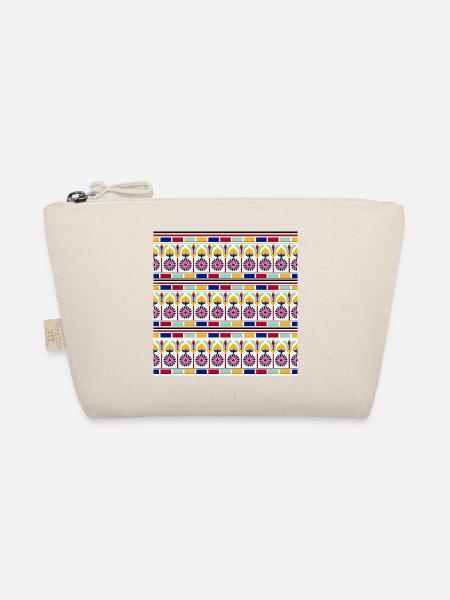 Egyptian Pattern IV - Organic Pouch - nature