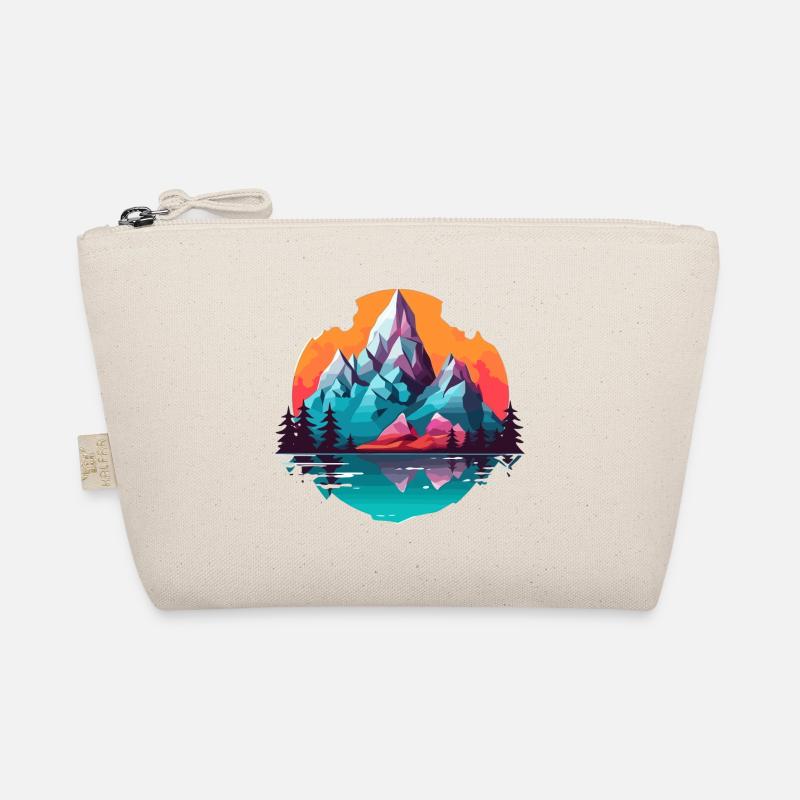 Colorful mountain panorama Organic Pouch