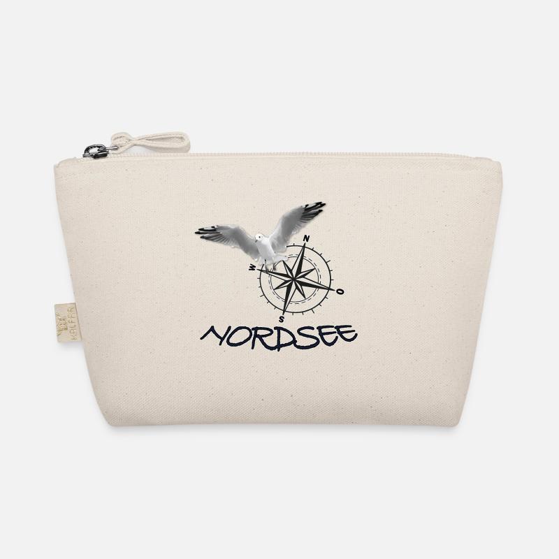 Nordsee - Möwe mit Kompass Bio-Täschchen