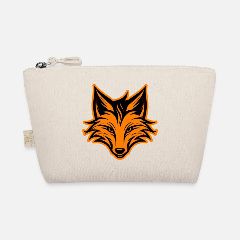Fox Head Silhouette Organic Pouch