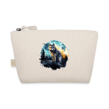 loup aquarelle - Trousse biologique - nature - Devant