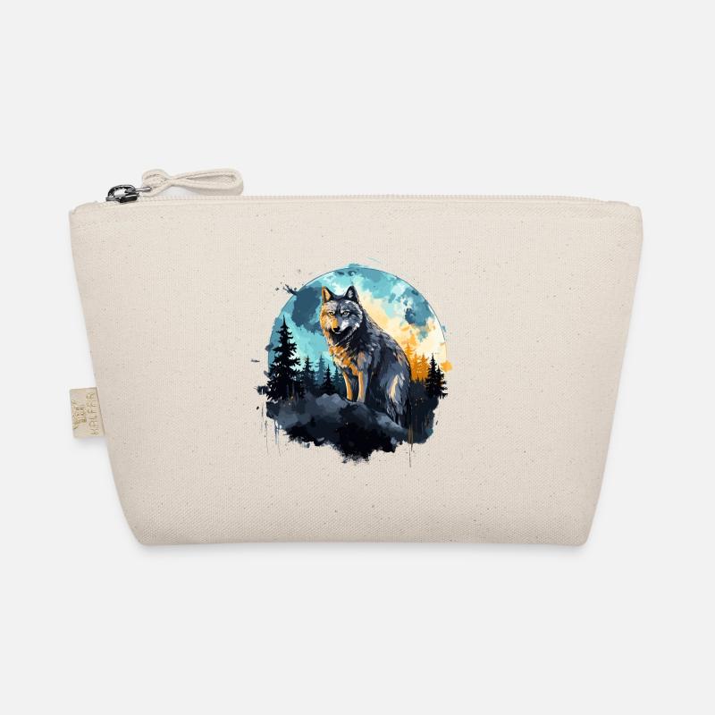 loup aquarelle Trousse biologique
