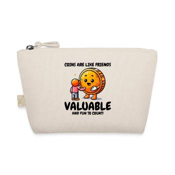 Coin Collecting Collector Numismatic Friends Funny - Organic Pouch - nature - Front