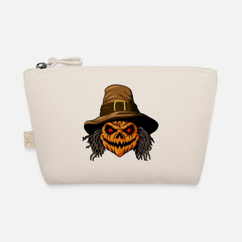 Halloween pumpkin head Organic Pouch