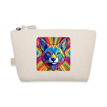 Spirit Animal Fox in Bright Colors - Organic Pouch - nature - Front